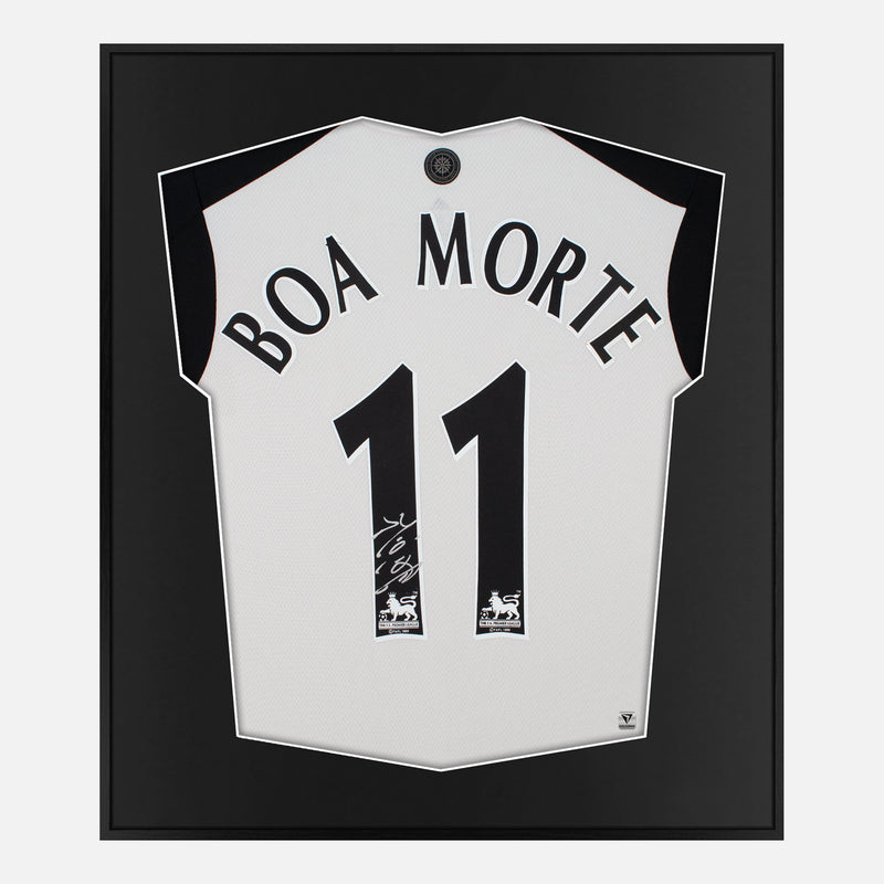 Framed Luís Boa Morte Signed Shirt, Fulham Home [Mini]