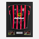 Framed Squad Signed Bournemouth Shirt 2023-24 Home [Modern]