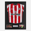 Framed Squad Signed Brentford Shirt 2021-23 Home [Classic]