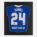 Framed Cahill Signed Shirt, Chelsea 2012 Champions League [Lite]