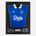 Framed Dominic Calvert-Lewin Signed Everton Shirt 2023-24 Home [Classic]