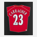 Framed Jamie Carragher Signed Shirt, Liverpool, Home 23 [Lite]