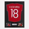 Framed Casemiro Signed Manchester United Shirt [Classic]