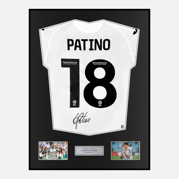 Framed Charlie Patino Signed Swansea City Shirt Home [Modern]