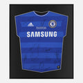 Framed Signed Chelsea Shirt 2012 Champions League Winners [Lite]
