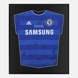 Framed Signed Chelsea Shirt 2012 Champions League Winners [Lite]
