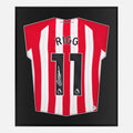 Framed Chris Rigg Signed Shirt, Sunderland Home 11 [Lite]