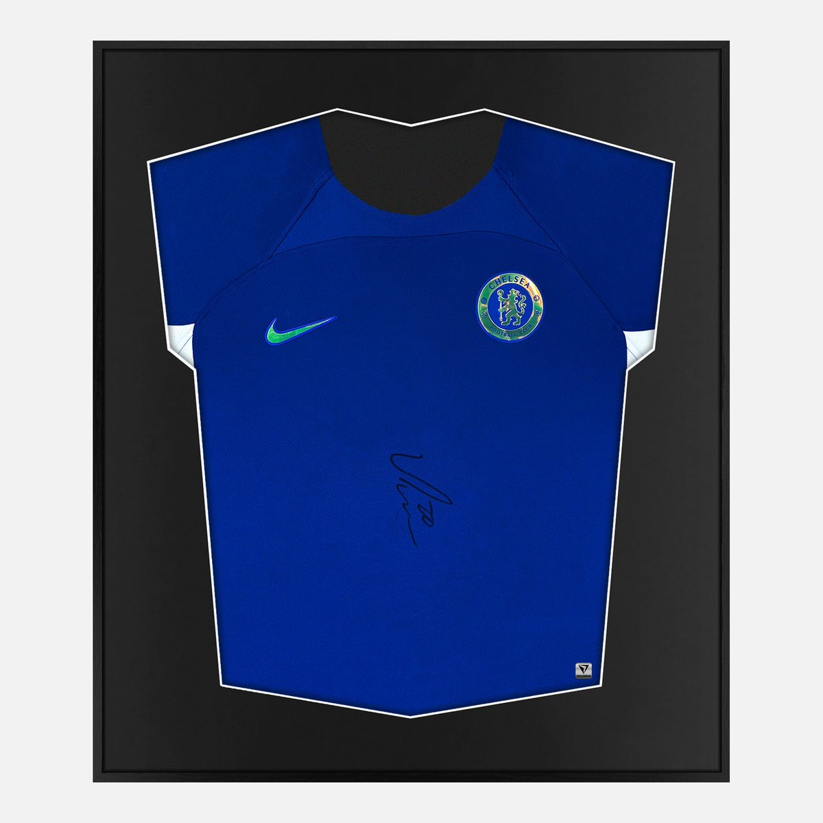 Framed Palmer Signed Shirt, Chelsea Home [Lite] — Authentic signature with NFC and COA | The Vault