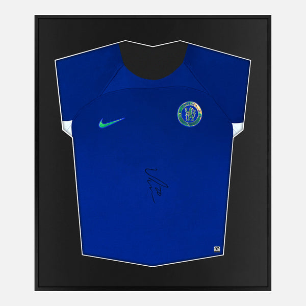 Framed Cole Palmer Signed Chelsea Shirt 2023-24 Home [Mini]