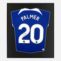 Framed Palmer Signed Shirt, Number 20, Chelsea Home [Lite]