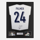 Framed Cole Palmer Signed England Shirt Euro 2024 Final [Modern]