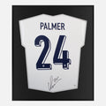 Framed Palmer Signed Shirt, England Euro 2024 Final [Lite]
