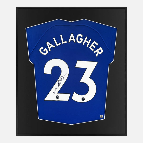 Framed Conor Gallagher Signed Chelsea Shirt 2022-23 Home [Mini]