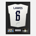 Framed Courtney Lawes Signed England Rugby Shirt 2023 World Cup [Classic]