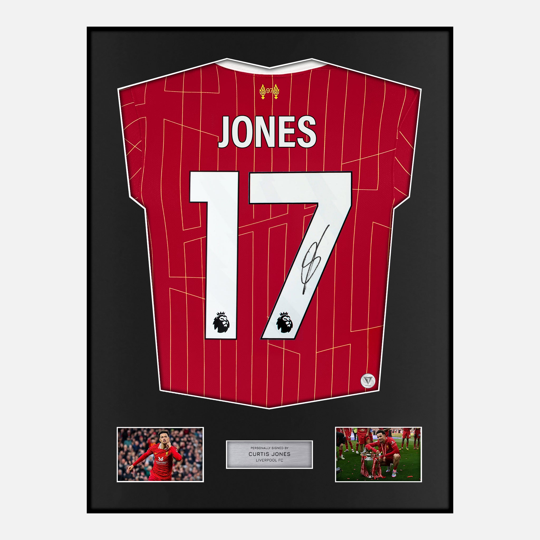 Framed Curtis Jones Signed Liverpool Shirt | Classic