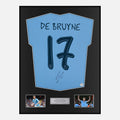 Framed Kevin De Bruyne Signed Manchester City Shirt 2024-25 [Classic]