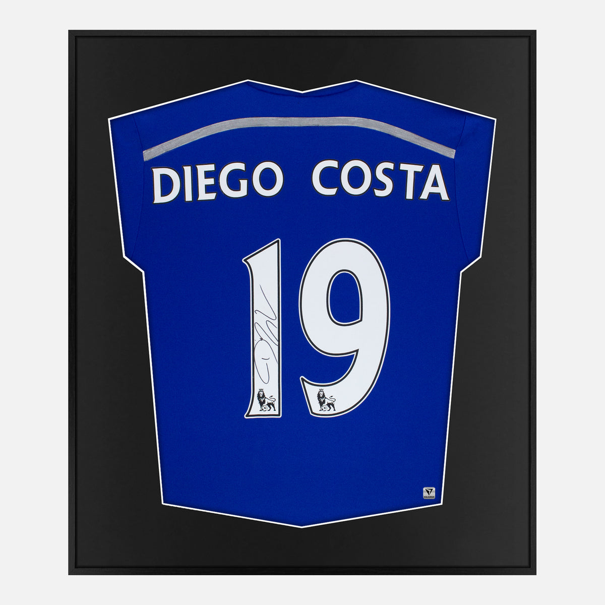 Framed Diego Costa Signed Chelsea Shirt [Lite] — Authentic signature with NFC and COA | The Vault