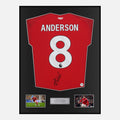 Framed Elliot Anderson Signed Nottingham Forest Shirt 2024-25 Home [Classic]