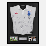 Framed Squad Signed England Shirt 2010 World Cup [Classic]