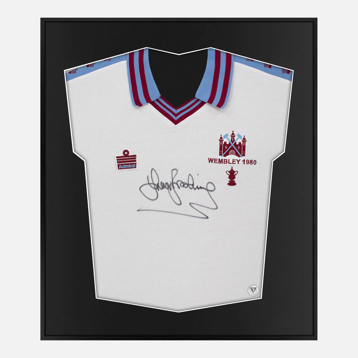 Framed Brooking Signed Shirt, Away West Ham FA Cup Final [Lite] — Authentic signature with NFC and COA | The Vault