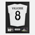 Framed Federico Valverde Signed Real Madrid Shirt 2024-25 Home [Classic]