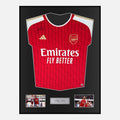 Framed Gabriel Jesus Signed Arsenal Shirt Home Front [Classic]