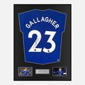 Framed Conor Gallagher Signed Chelsea Shirt 2022-23 Home [Classic]