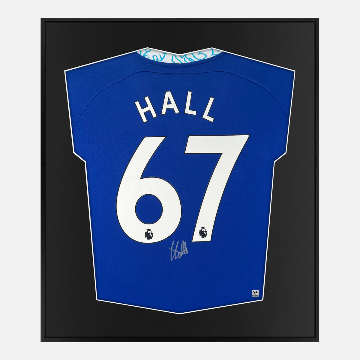 Framed Lewis Hall Signed Shirt, Chelsea Blue Home [Lite] — Authentic signature with NFC and COA | The Vault