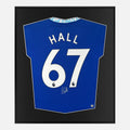 Framed Lewis Hall Signed Shirt, Chelsea Blue Home [Lite]