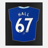 Framed Lewis Hall Signed Shirt, Chelsea Blue Home [Mini]