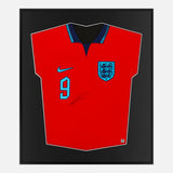 Framed Harry Kane Signed England Shirt Away 2022 World Cup [Mini]