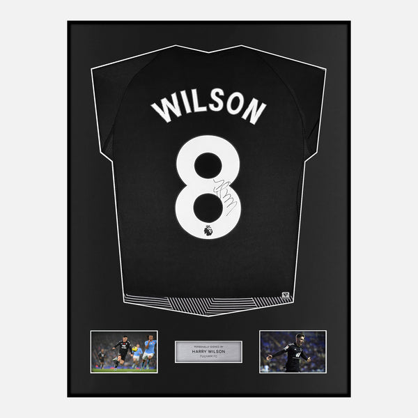 Framed Harry Wilson Signed Fulham Shirt 2023-24 Third away [Modern]