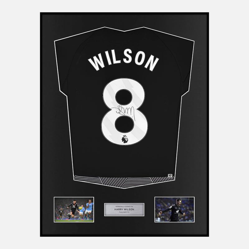 Framed Harry Wilson Signed Fulham Shirt 2023-24 Third away [Modern]