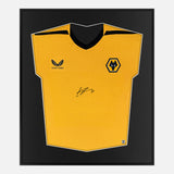 Framed Hwang Hee-Chan Signed Shirt, Wolverhampton Wanderers [Mini]