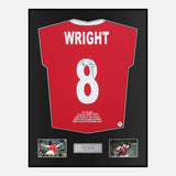 Framed Ian Wright Signed Arsenal Shirt [Classic]