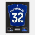 Framed Jarrad Branthwaite Signed Everton Shirt 2023-24 Home [Classic]