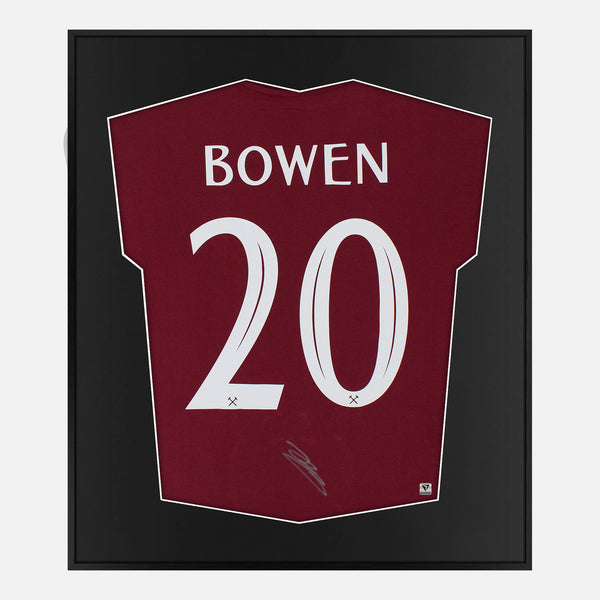 Framed Jarrod Bowen Signed Shirt, Retro West Ham Home [Mini]