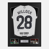 Framed Joe Willock Signed Newcastle United Shirt 2025 Final [Classic]