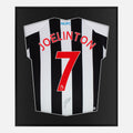 Framed Joelinton Signed Shirt, Newcastle United Home [Lite]
