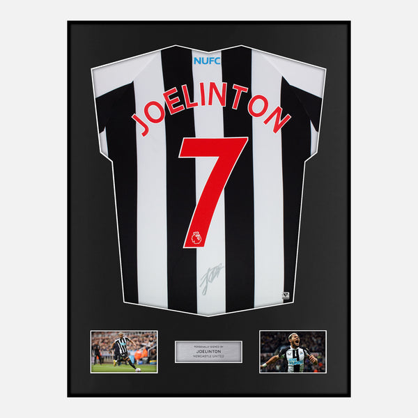 Framed Joelinton Signed Newcastle United Shirt 2022-23 Home [Modern]