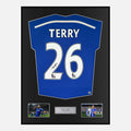 Framed John Terry Signed Chelsea Shirt 2014-15 Home [Classic]