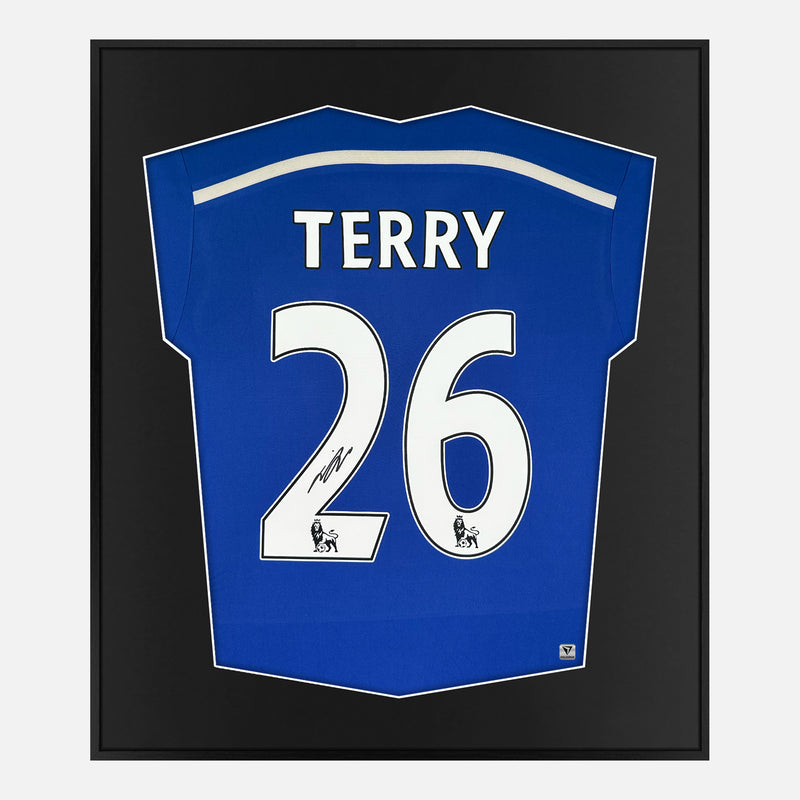 Framed Terry Signed Shirt, Chelsea 2014-15 Home [Mini]