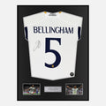 Framed Jude Bellingham Signed Real Madrid Shirt 2023-24 Home [Classic]