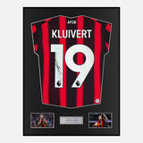 Framed Justin Kluivert Signed Bournemouth Shirt Home 2023-24 [Classic]