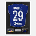 Framed Kai Havertz Signed Chelsea Shirt 2021 CL Winners [Classic]