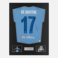 Framed Kevin De Bruyne Signed Manchester City Shirt [Classic]