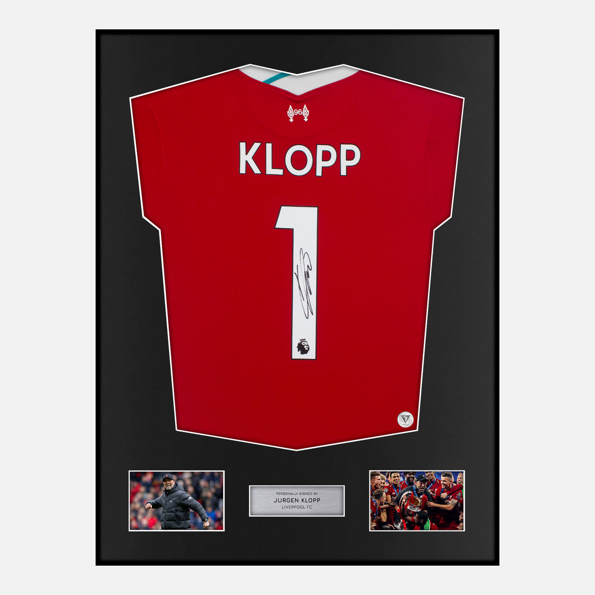 Framed Signed Klopp Liverpool Shirt, Manager, 1, [Classic] — Verified autograph with NFC and certificate | The Vault