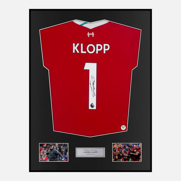 Framed Signed Klopp Liverpool Shirt, Manager, 1, [Classic]