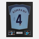 Framed Kompany Manchester City Shirt