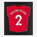 Framed Walker-Peters Signed Southampton Shirt, Red [Lite]